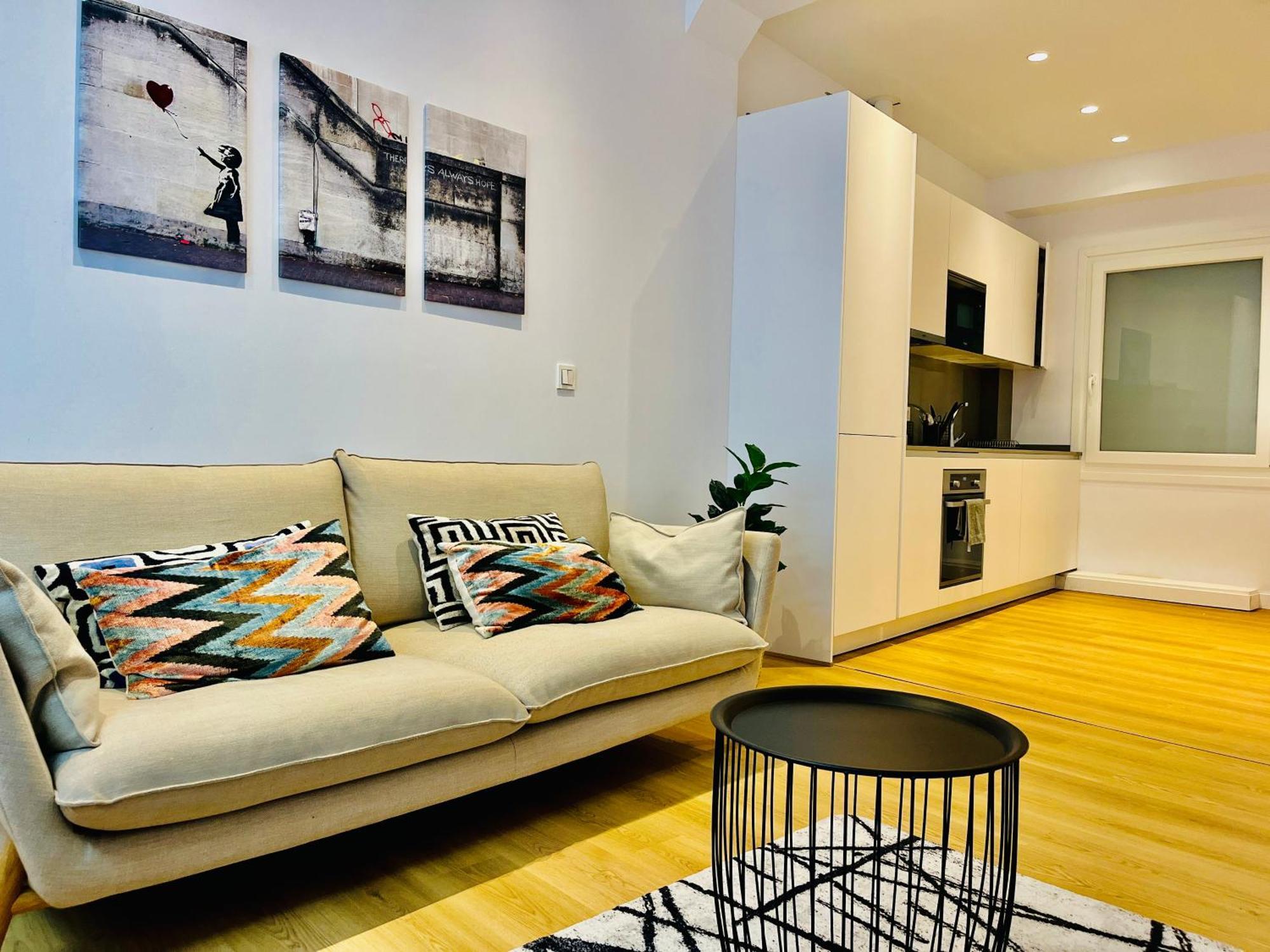 Sagues Beach Apartment San Sebastián Dış mekan fotoğraf